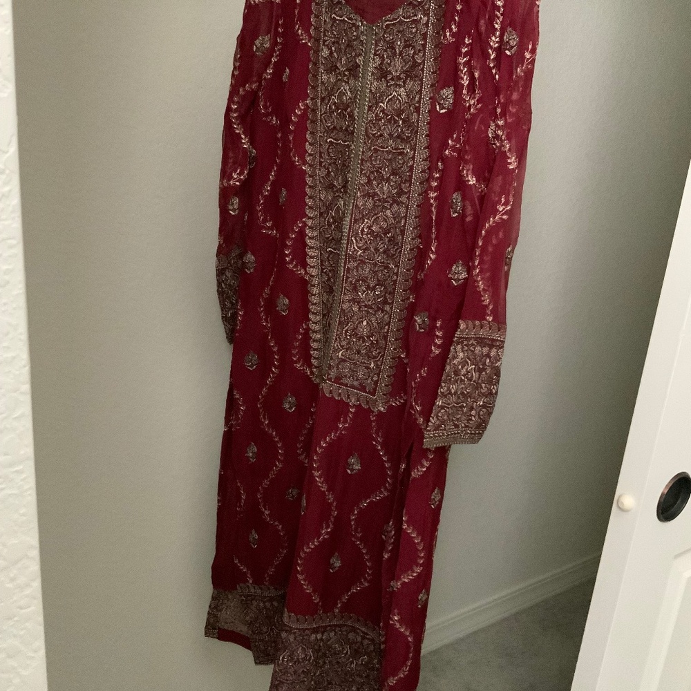 Bareeze chiffon 3 piece dress